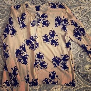 Ann Taylor Floral Cardigan